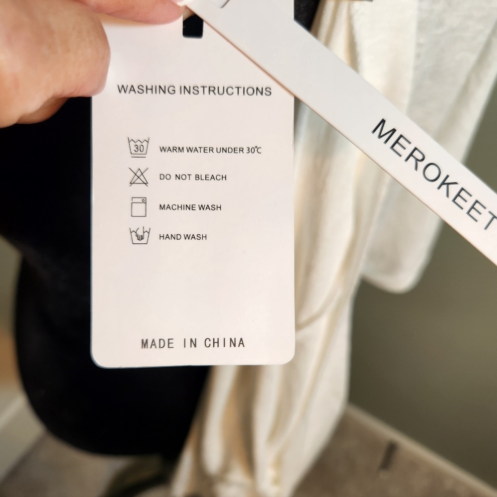 😀 White Open-Front Cardigan - Picture 6 of 10